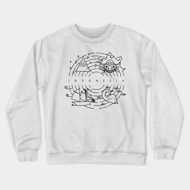 Indonesia Culture Crewneck Sweatshirt by REISHAN